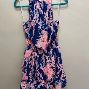 Lilly Pulitzer borealis blue dress size 12 EUC